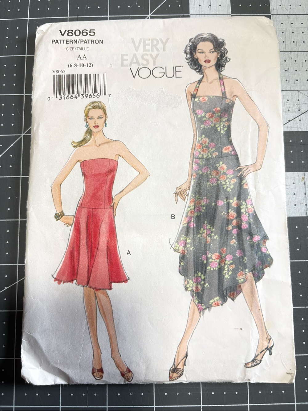 Very Easy Vogue Pattern 8065 AA for Misses’ Dresses
